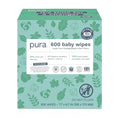 Pura Natural Sensitive Baby Wipes, 99% Water, Unscented & Hypoallergenic by MyPura
