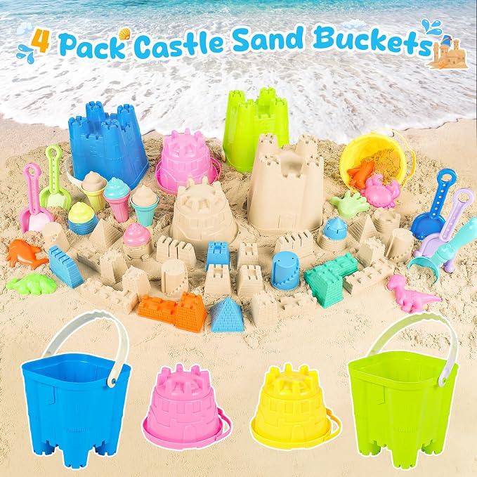 Beach Toys for Kids Toddlers, Sand Castle Toys - Image 2