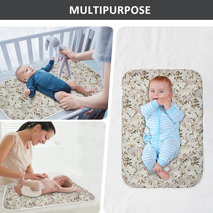 Baby Diaper Changing Pad, 21 5/8" x 31.5" Waterproof Changing Pad Liners - Image 6