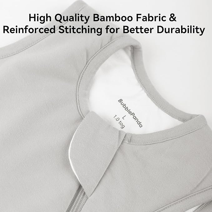 BubblePanda Rayon Made from Bamboo Sleep Sack 2t-3t 0.5 Tog Soft Lightweight - Image 5