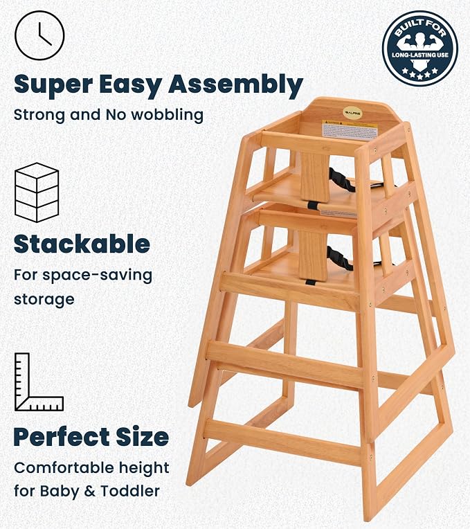 Alpine Wooden High Chairs for Babies and Toddlers - Image 4