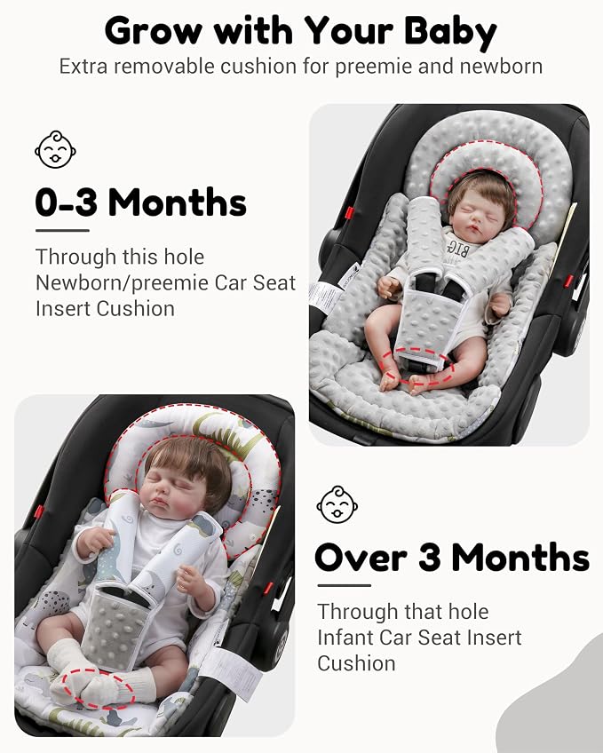 Infant Car Seat Insert with Removable Cushion - Image 4