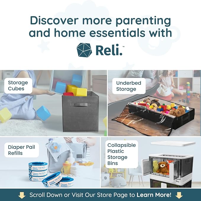 Reli. Disposable Changing Pads for Baby | 18" x 24" Disposable Diaper Changing - Image 9