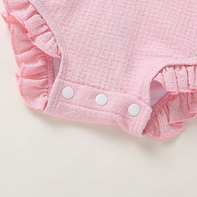 YOUNGER TREE Infant Baby Girls Swimsuit Long Sleeve Swimsuits One Piece - Image 5
