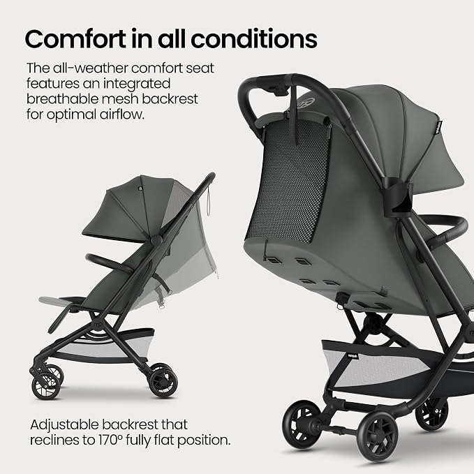 Mompush Velo Lightweight Travel Stroller, Compact & Airplane-Friendly - Image 8