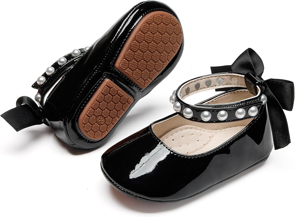 Baby Girls Mary Jane Flats by PHIRAMIN
