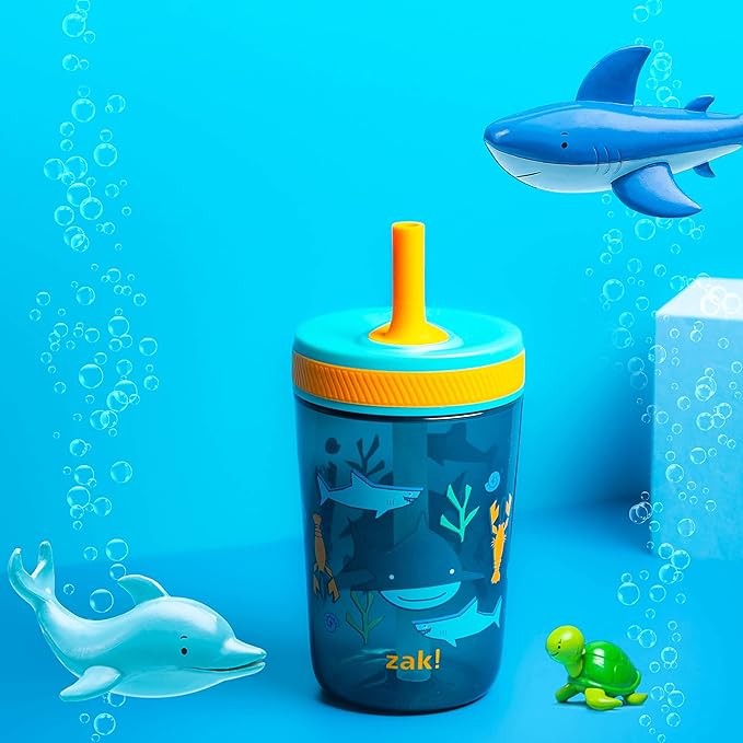 Zak Designs Kelso 15 oz Tumbler Set, Leak-Proof Screw-On Lid - Image 2