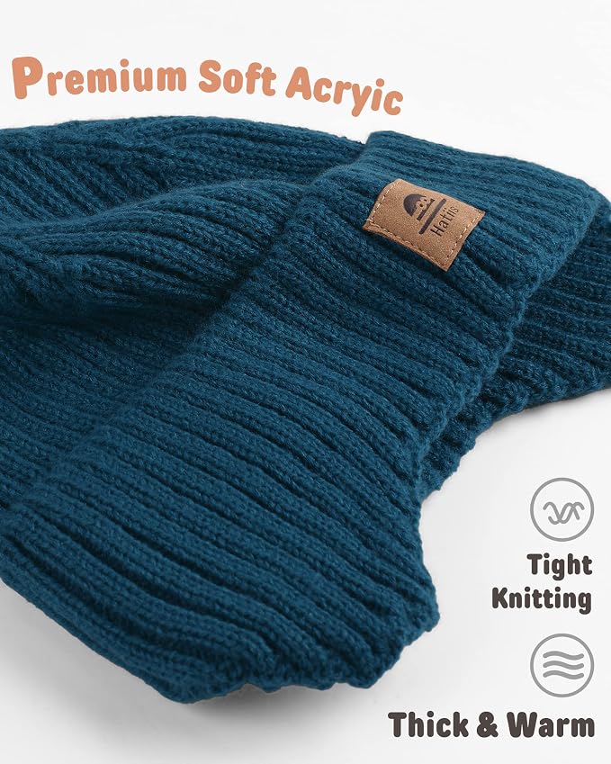 Baby Beanie Fleece Lined Toddler Winter Hat - Image 2