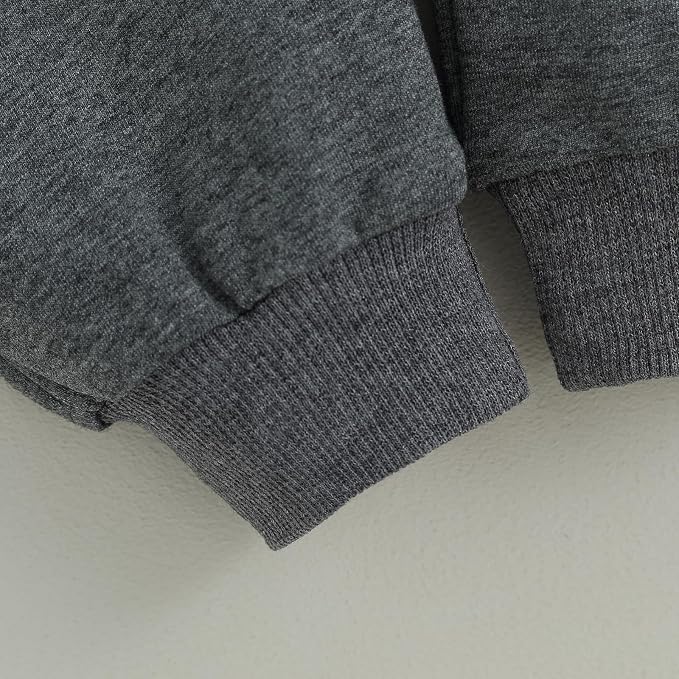 Toddler Baby Boy Clothes Solid Color Long Sleeve Crewneck Sweatshirt Top Casual - Image 6