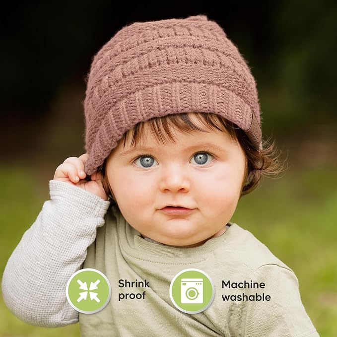 3-Pack Baby Beanies for Boys, Girls - Image 6