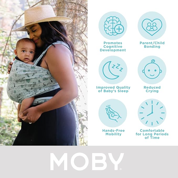 Moby Baby Wrap Carrier Featherknit - Image 4