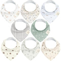 8-Pack Organic Baby Bandana Bibs by KeaBabies