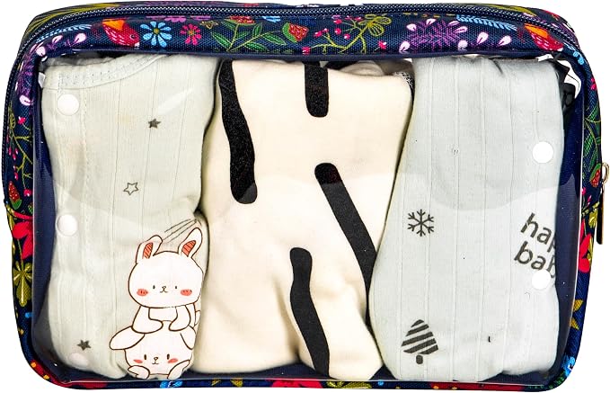 TSA Approved 5-Piece Diaper Bag Organizer Pouch Set Clear Waterproof TPU Kids - Image 5