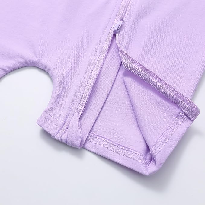 JunNeng 2 Pack Footless Long/Short Sleeve Baby Romper - Image 6
