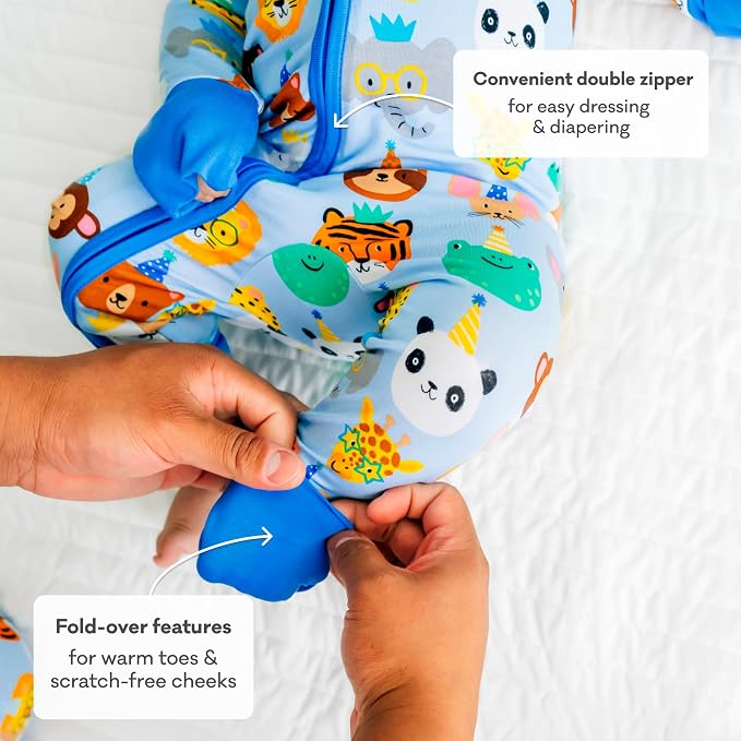Little Sleepies Pajamas for Baby Boys & Girls, Viscose from Bamboo Baby Pajamas - Image 4