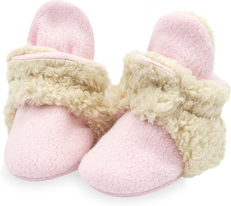 Zutano Unisex Fleece Baby Booties, Two Snap Closure, Newborn to 24 Months by Zutano