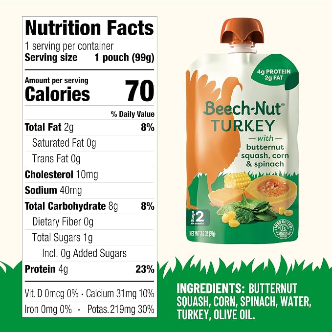 Beech-Nut Turkey Baby Food Pouches - Image 6