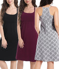 SUIEK 3-Pack Maternity Nursing Nightgown Cotton Breastfeeding Dress Pregnancy by SUIEK