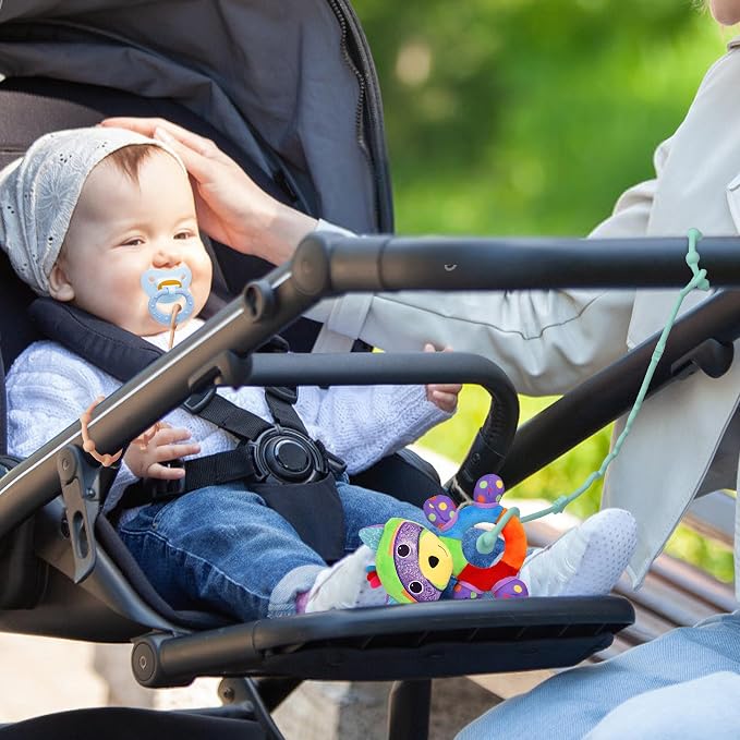 Toy Straps for Baby, RTMOK Silicone Setpacifier Clip, Applies to Car Seat Toy - Image 6