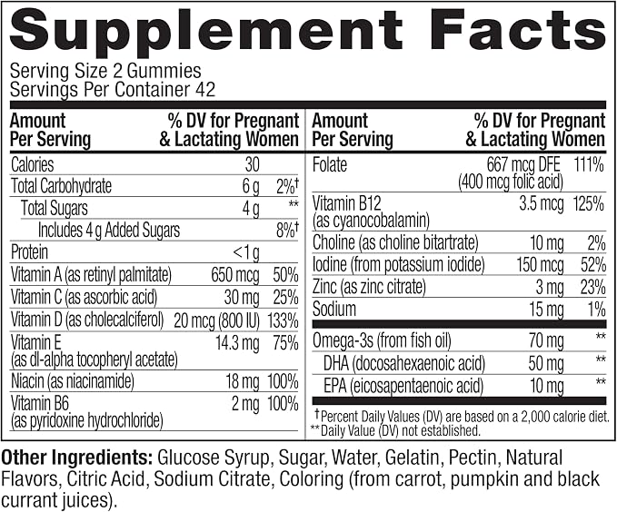 OLLY Essential Prenatal Gummy Multivitamin, Folic Acid, Vitamin D, Omega 3 DHA - Image 10