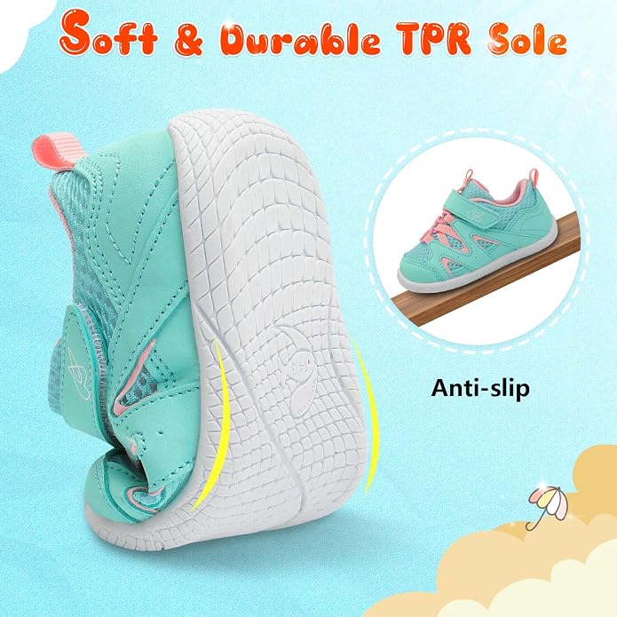LeIsfIt Baby Shoes Boys Girls First Walking Shoes Non-Slip Toddler Breathable - Image 5