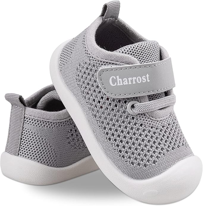 Baby Walking Shoes Toddler Girl Boy Soft Sole Breathable Cotton Canvas Shoes by Charrost