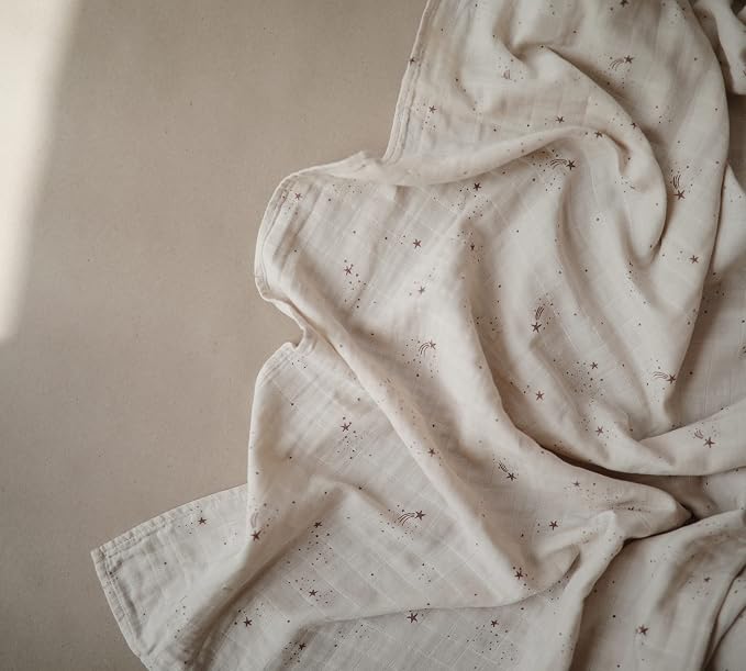 mushie Muslin Baby Swaddle Blanket | 100% Organic Cotton - Image 2