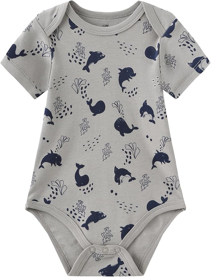 Baby Bodysuit and Pant Set 10-pcs Cotton Soft Newborn Boy Girl Clothes Outfits - Image 2
