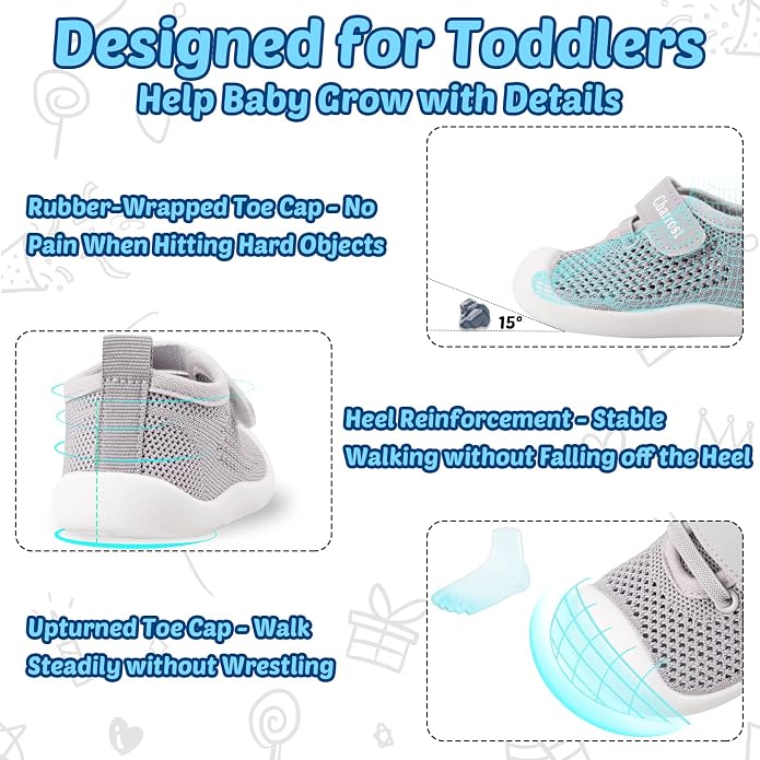 Baby First-Walking Shoes 1-4 Years Kid Shoes Trainers Toddler Infant Boys Girls - Image 4