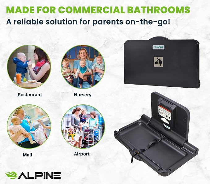 Alpine Wall Mounted Baby Changing Station - Image 9