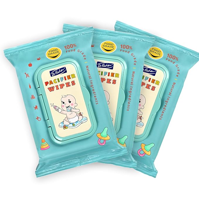 Dr. Fischer Pacifier Wipes, 100% Food Grade, Non-toxic by DrFischer