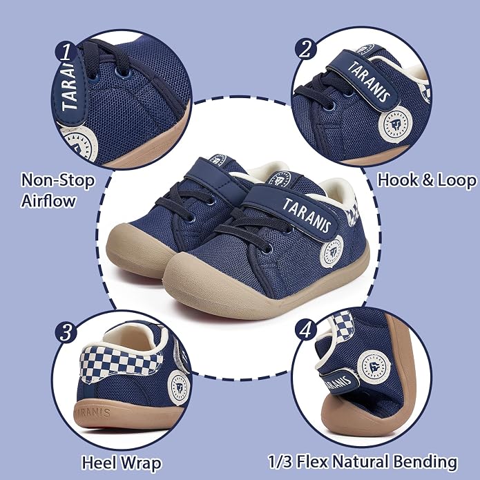 Toddler Shoes Boys Girls Infant Sneakers Non-Slip Rubber Sole Baby Crib First - Image 5