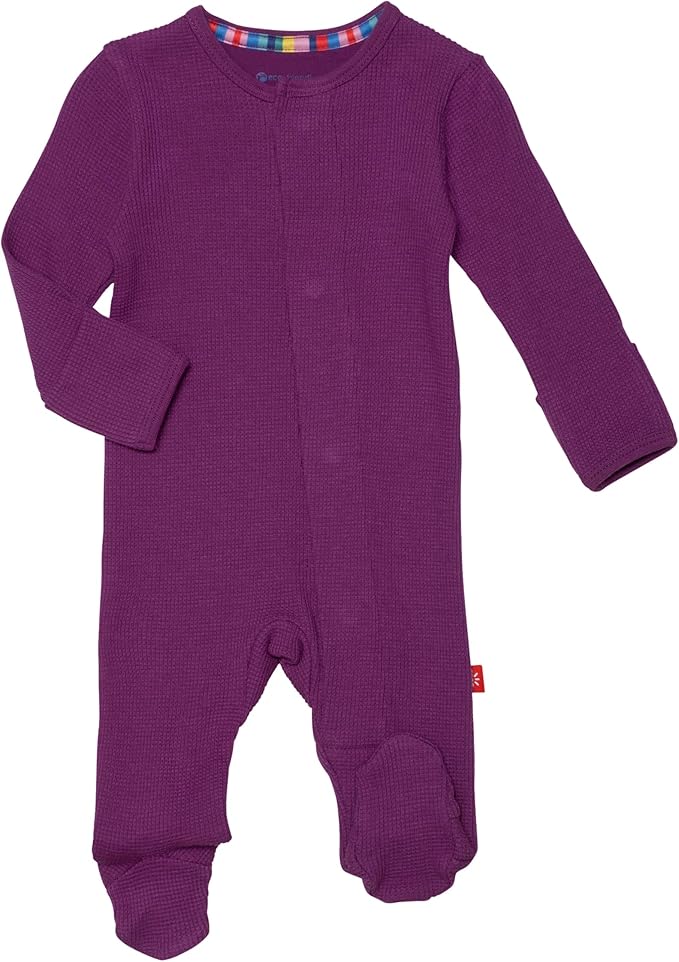 Magnetic Me Girls Modal Magnetic Baby Footie Pajamas | Silky Soft Modal Fabric by magneticme