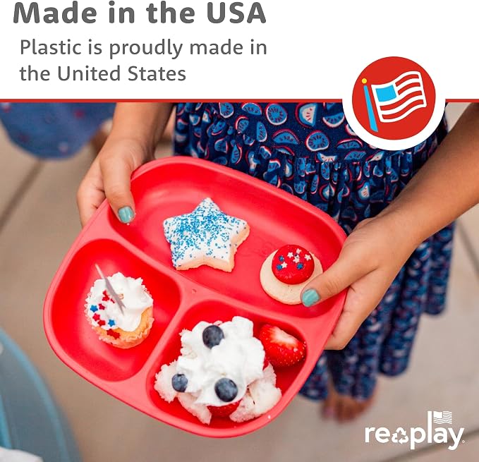 Re-Play Toddler Plates with Dividers - Image 3