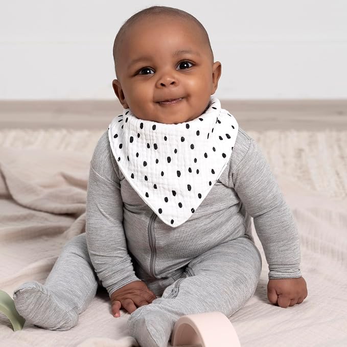 Gerber unisex-baby Muslin Bandana Bibs - Image 2