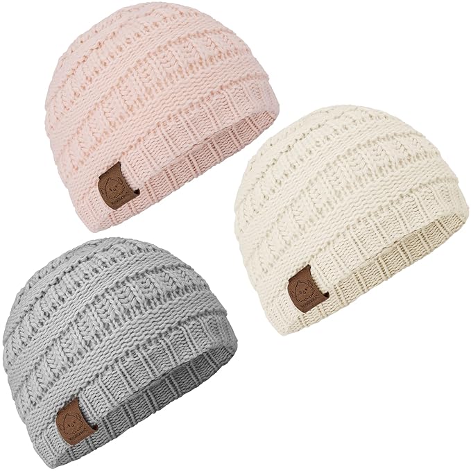 3-Pack Baby Beanies for Boys, Girls by KeaBabies