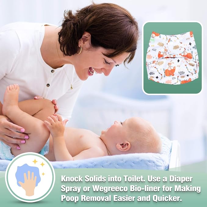 wegreeco Cloth Diapers 6 Pack - Image 5