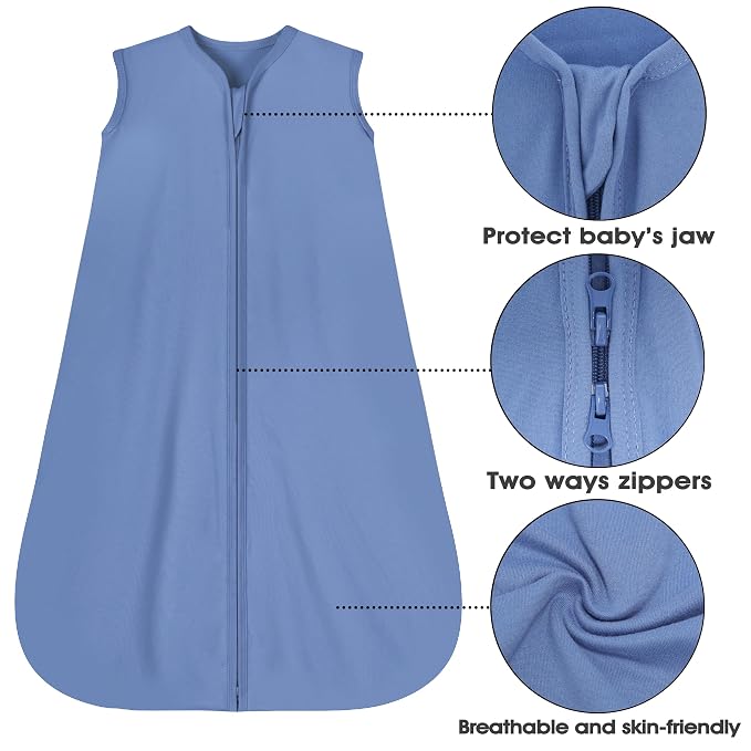 Baby Sleep Sack 12-18 Months 3 Pack Baby Wearable Blanket 100% Rayon Cotton - Image 4