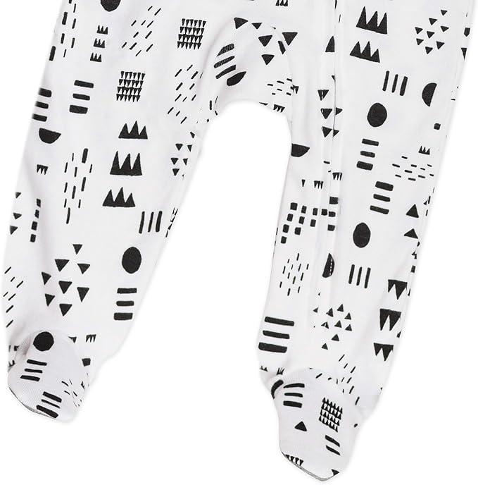 HonestBaby Baby Sleep N' Play One-Piece Zip-Front Footed Organic Cotton Pajama - Image 6