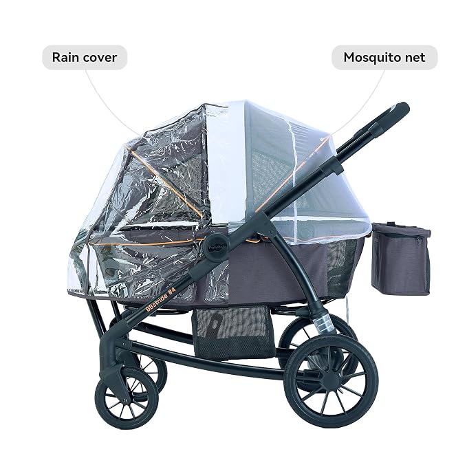 Pamo Babe Double Stroller Tandem Stroller - Image 8