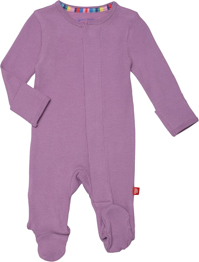 Magnetic Me Girls Modal Magnetic Baby Footie Pajamas | Silky Soft Modal Fabric by magneticme