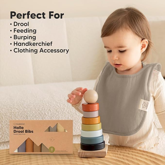 8-Pack Baby Bibs for Boys, Girls - Image 8