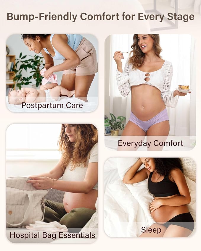 Intimate Portal Maternity Underwear Cotton Pregnancy Postpartum Panties Under - Image 5