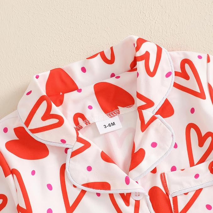 Balaflyie Baby Girl Button Down Pajamas Romper One-Piece Jumpsuit Long Sleeve - Image 3