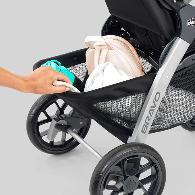 Chicco Bravo 3-in-1 Trio Travel System, Bravo Quick-Fold Stroller - Image 8