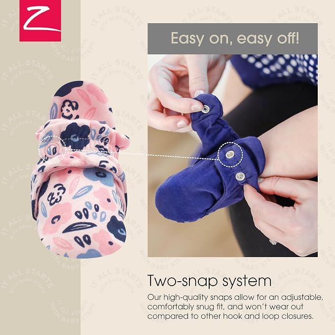 Zutano Organic Baby Booties Newborn Infant, Lost Baby Socks Solution, 18-24 - Image 3