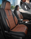 FREESOO Black Brown Front Car Seat Covers by FREESOO