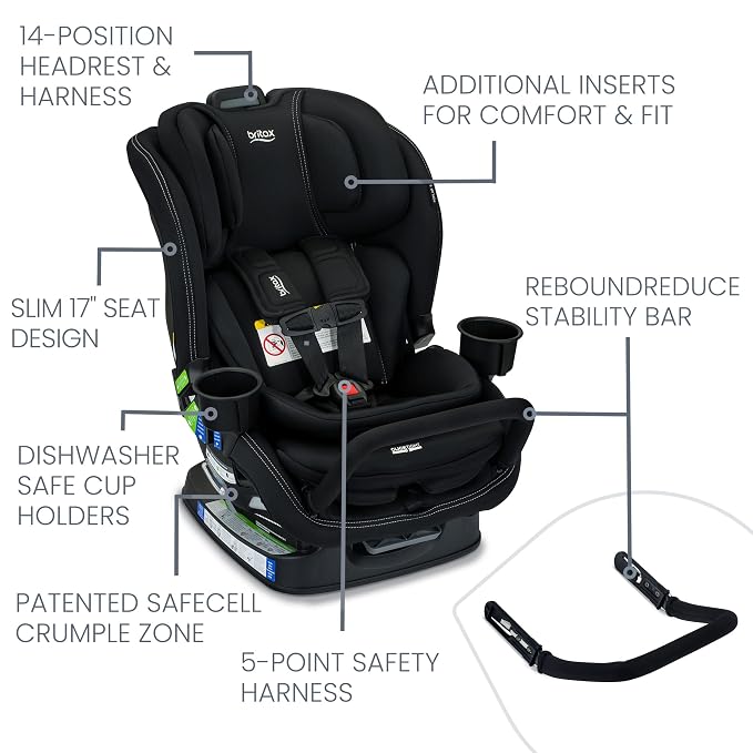 Britax Poplar S Convertible Car Seat, 2-in-1 Car Seat - Image 3