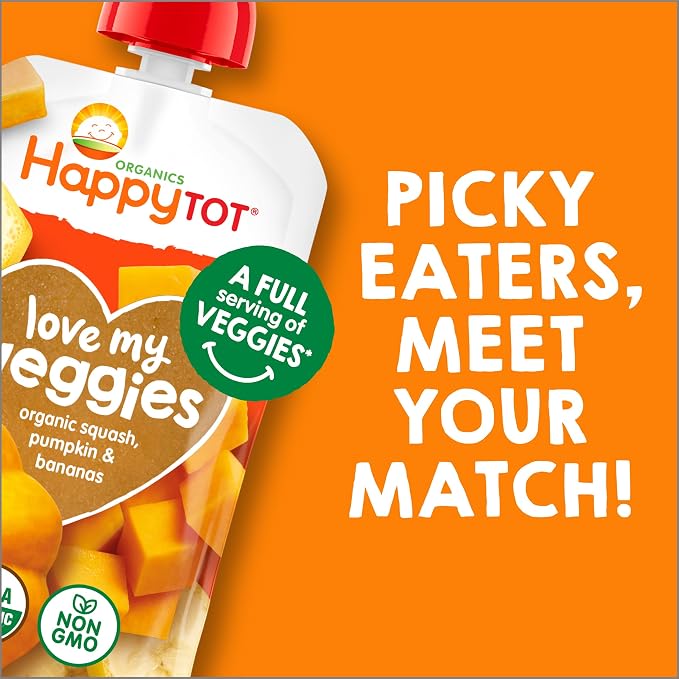 Happy Tot Organics Stage 4 Baby Food Pouches, Gluten Free, Vegan Snack - Image 5