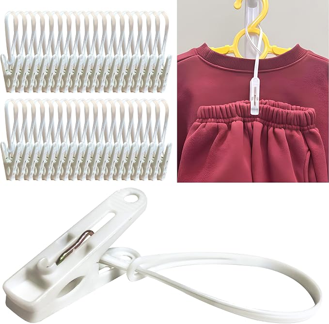 HASHI Baby Clothes & Pants Clips 36 Pack, Non-Slip Hanger Clips by HASHI